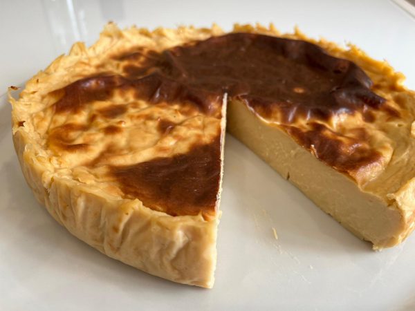 Flan pastelero avainillado: porción