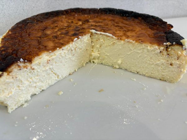 Tarta de queso: porción