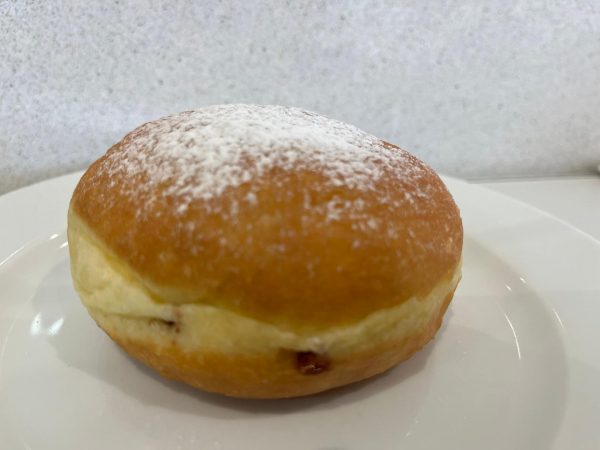 Berlina rellena de nutella