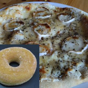pizza + postre