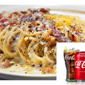pasta + bebida