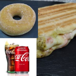 panini + postre + bebida