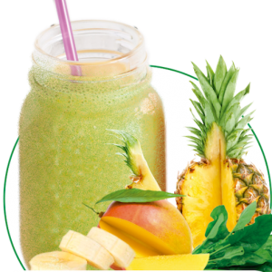 GREEN VEGGIE: espinaca - plátano - mango - piña